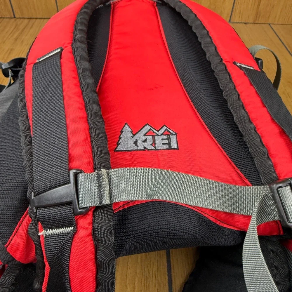 REI Half Dome Backpack Red Grey Hiking Daypack Small